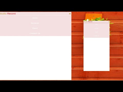 navigation bar responsive web page simple web page web tutorial
