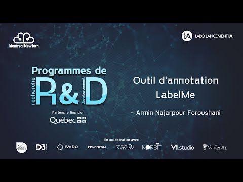Programmes de R&D - Ateliers d'IA : Outil d'annotation LabelMe