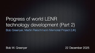 Progress of world LENRtechnology development (Part 2)
