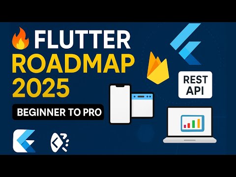 Flutter Roadmap 2025 in 5 Minutes 🔥 | Learn App Development Fast!
