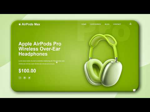 🔥Responsive Animated Airpods Website Heropage | Custom Animated Slider with Reactjs + Framer-motion