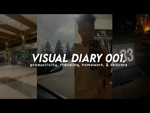 visual diary 001: my life recently productivity, travelling, homework, & selfcare