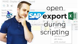 How to Save As & Open Excel spreadsheet during SAP scripting?