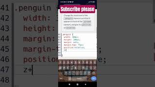 CSS Transformation by building a Penguin step 29 #ytshorts#youtubeshorts#freecodecamp #htmlcss#reels