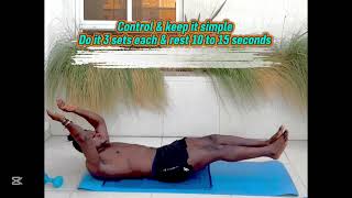 Beginner’s ABs workout | level 1 | Follow Along for Home workouts routine 