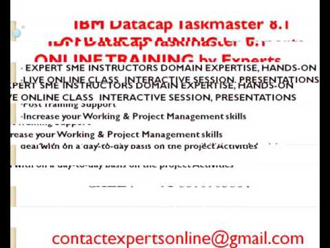 IBM Datacap Taskmaster 8 1 Online Training and Support