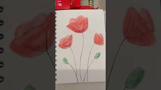 #art #draw #creative #illustration #flowers #springvibes #poppyflower #drawingtutorial #winter