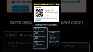 "Generate Stylish WiFi Cards with Code! 🚀 #webdev"