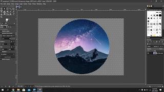 Create circle shaped image with GIMP in 1 minute tutorial