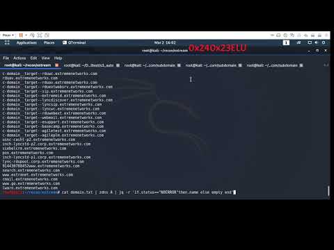 Live domains scan using domains list