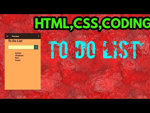 To Do list ////Html,Css,JavaScript......