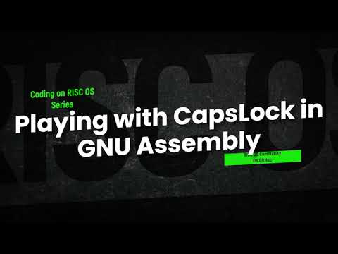 Playing with CapsLock LED in GNU Assembly on RISC OS