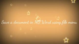 Exp6: Save a document in MS Word #msword #mswordinurdu #mswordforbeginners #mswordinhindi