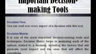 Successful Strategic Planning with Decision making Tools & Techniques