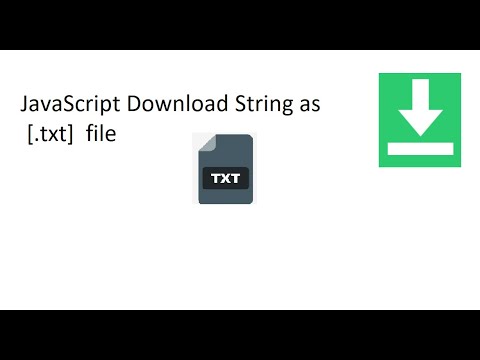 How to download String as .txt file(Easy Tutorial)