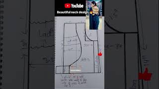 #beautiful neck design #blousedesign #draftingskills #drafting #shortvideo #shorts