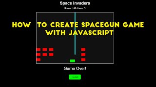 How To Create SpaceGun Game With JavaScript #coding #codelife #usinghtml #webdeveloperlife