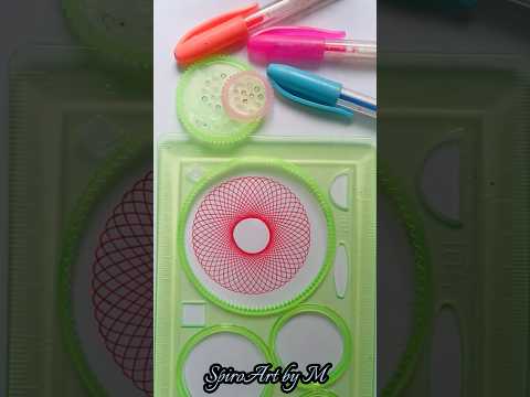 Simple Spirograph, Stunning Results #shorts #SpirographArt #ASMR  #relaxingart