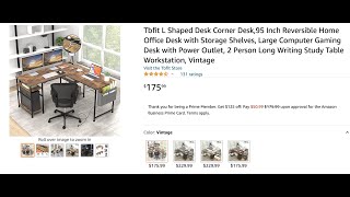 Looks Can Be Deceiving.. L-Shape Desk Review (Vlog 164)