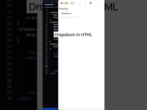 HTML : How to create a drop-down in HTML ? #coding #python #youtubeshorts #codinglife #programming