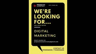 Job Opening For Digital Marketing