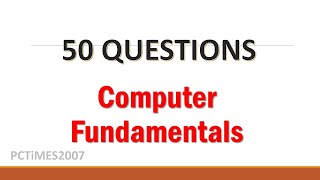 Computer Quiz | Computer Fundamentals | 50 Questions and Answers