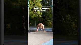 Planche Lean Press - Proper Technique #Calisthenics #Caliathletics #app #learncalisthenics