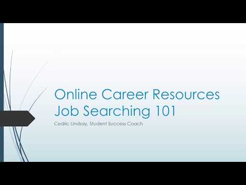 Online Career Resources Workshop