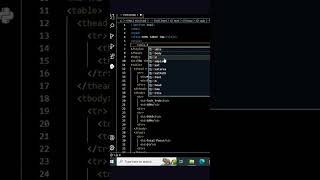 HTML TABLE TAG