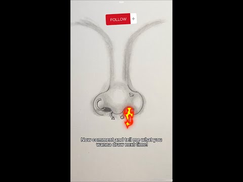 How to Draw a Nose + Rings