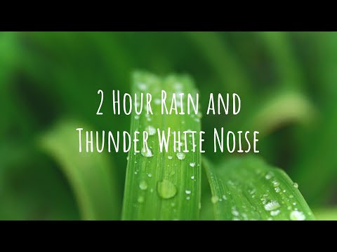 2 Hour Rain and Thunder White Noise | For Sleeping | White Noise For Babies