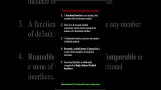 What is Functional Interface in Java