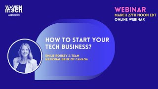 Webinar - How to start your tech business?