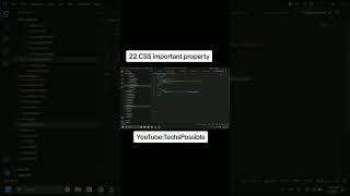 css important property | #techspossible #css #cssimportant