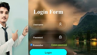 create a login form using html css