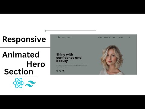 Build a Beauty Website with React, Tailwind CSS & Framer Motion | Responsive & Animated Design