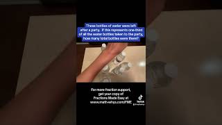 Given part, what is the total? #fractions #elementarymath #math #multplicationoffractions