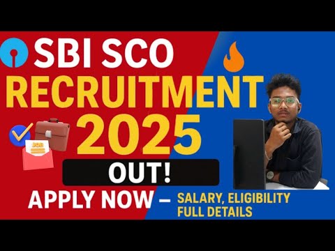 SBI Specialist Cadre Officer Recruitment 2025 | Full Notification, Eligibility & Apply Online😱
