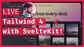 Tailwind v4 with SvelteKit ⛵ Modern CSS config without JS! 🔴 LIVE Coding & Chill
