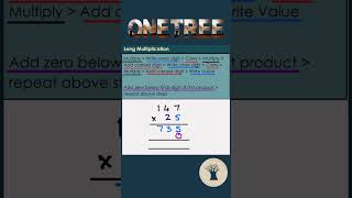 #longmultiplication #MathTutor #shorts  #Onetreemath #MakeMathsGreatAgain