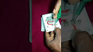 one switch one socket connection #electrical #shorts #wiring