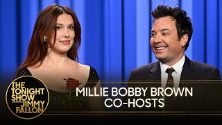 Co-Host Millie Bobby Brown Joins Jimmy's Monologue to Talk Stranger Things and "Ozempic Vecna"