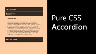 Pure CSS Accordion | csPoint web design tutorials