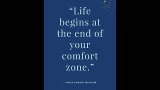 Thoughts? Life begins outside of your comfort zone.#success #successmotivation #comfortzonechallenge