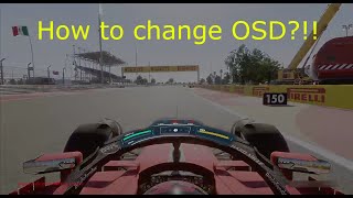 F1 25 How to change OSD display