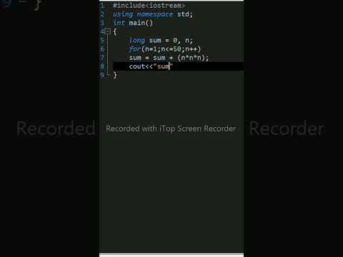 #50 Sum Of Series In C++ Programing || c++ coding || Programing in c++ language ||  cpp programing
