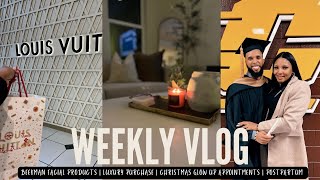 WEEKLY VLOG: Beekman Facial Products | Luxury Purchase | Christmas glow up | Postpartum + MORE!