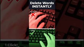 Stop Wasting Time! 🛑 Delete Words Instantly #shorts #productivityhacks #keyboardshortcuts