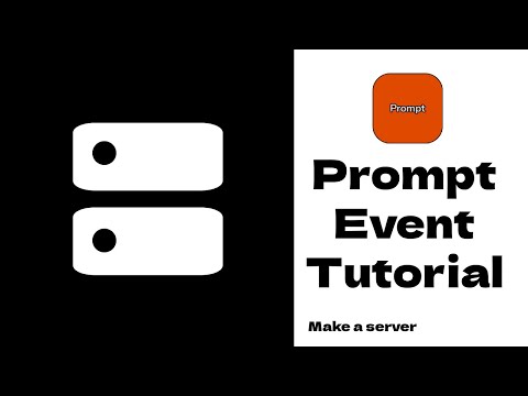 Make a Server: Prompt Event Tutorial [ROBLOX]