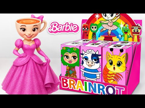 Paper DIY💖Unboxing SIGMA BALLERINA CAPPUCCINA Blind Box, How To Make BRAINROT Blind Box | Tana Cubes